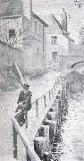 Egon Schiele, Path Along the kierling brook,klosterneu-burg